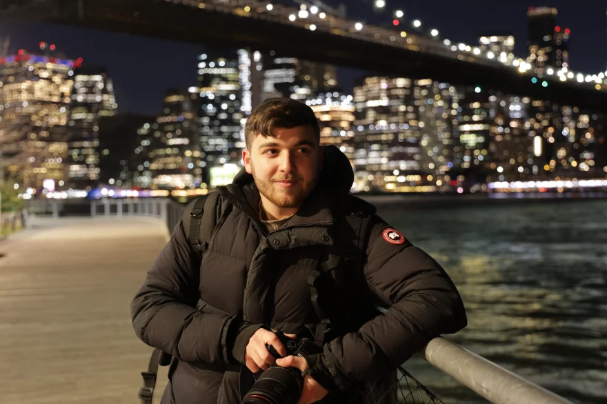 Morris Madeb behind the camera